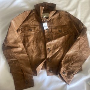Faux leather jacket